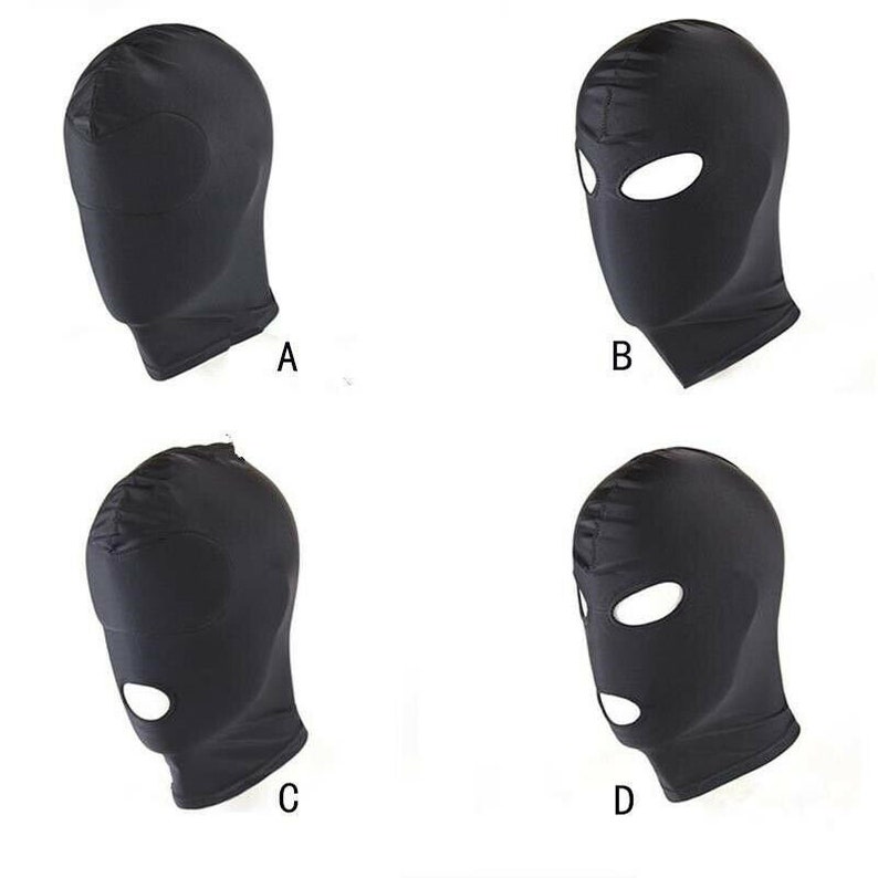 Gimp Mask Sensory Depravation mask, 4 styles  buy 1 to 4 Adult Cosplay Face Mask Spandex  BDSM Fetish  4 styles, FREE worldwide shipping 