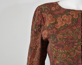 Vintage Rust Patterned Blazer