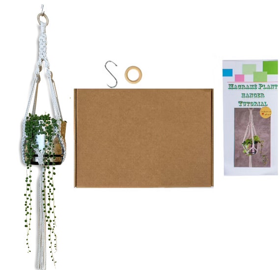 UHAPEER Kit de macramé à Faire soi-même, kit de Cordon en macramé pour  débutants et Adultes avec Instructions, kit de Suspension Murale pour  Plantes pour décoration de Maison : : Cuisine et
