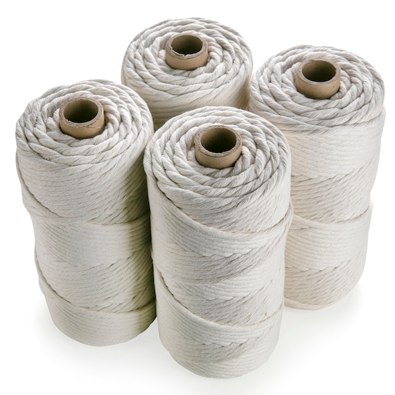 6mm Single Twisted Cotton Cord 6mm X 400m or 436yd Twisted Cotton