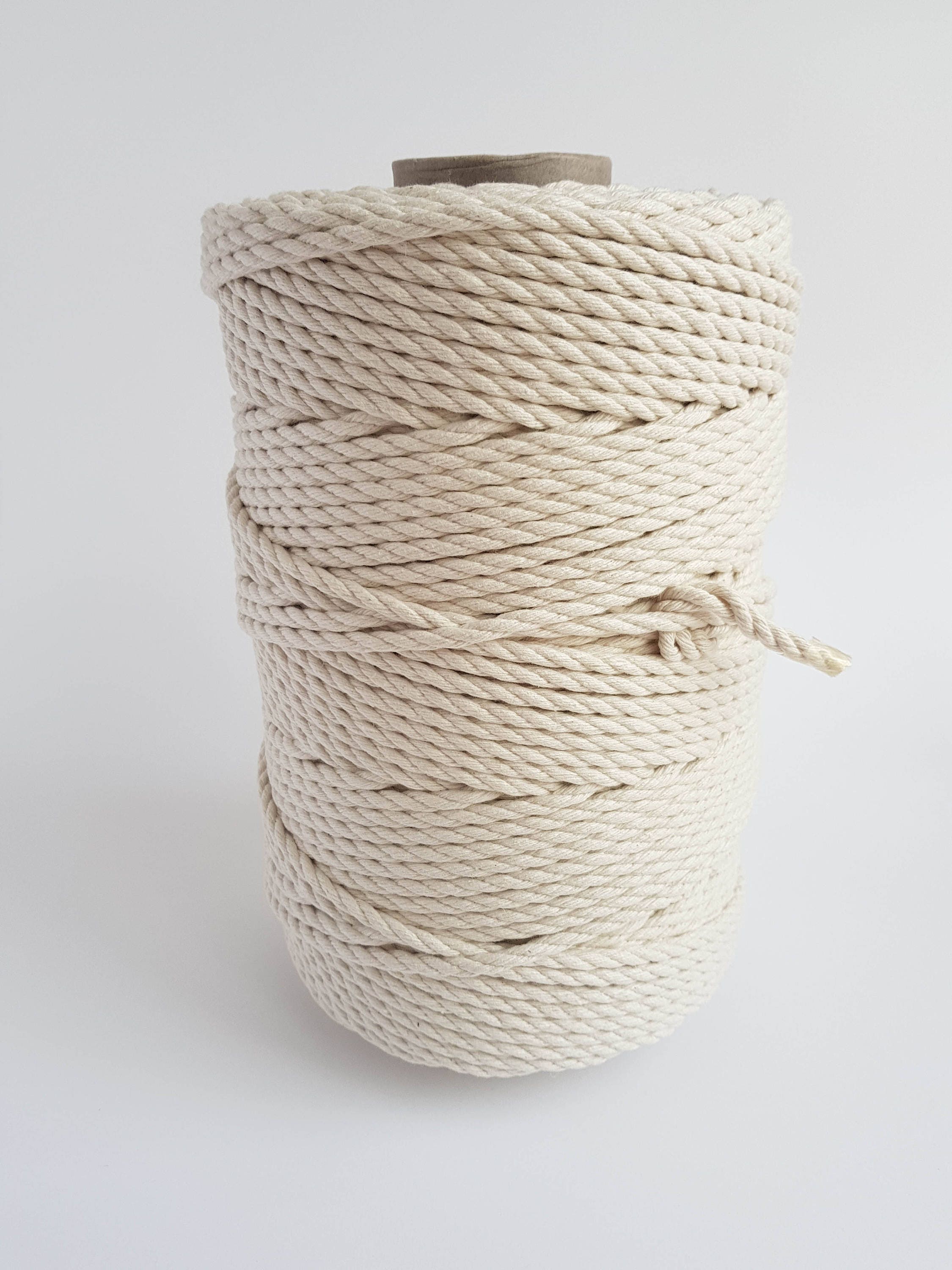 Thick Macrame cord 6mm Cotton rope 225 yd corde macrame rope Etsy