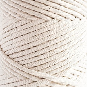 3mm Macrame Cord 280m Single Strand Cotton Rope, 140m Macrame Cotton ...