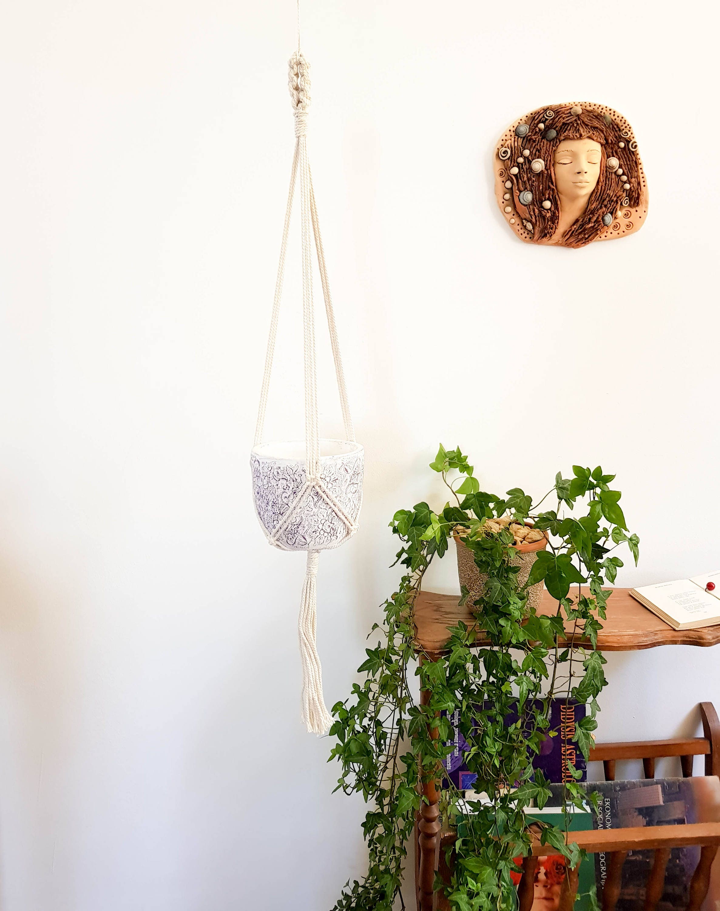 Plant holder. Hanging planter holder. Macrame plant hanger. | Etsy