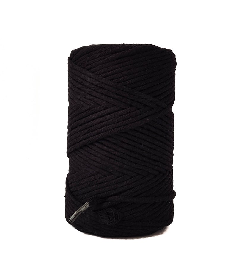 Black Cotton Rope 3mm Macrame Rope 280 M/ 918 Feet Cotton Cord | Etsy