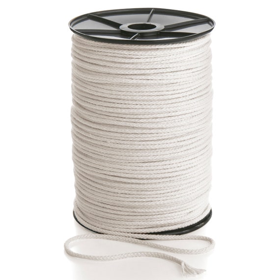 3mm Braided Cotton Cord 200m Natural Rope Macrame Cord, Whole Spool Soft  Textile Macrame Cotton Cord -  Canada