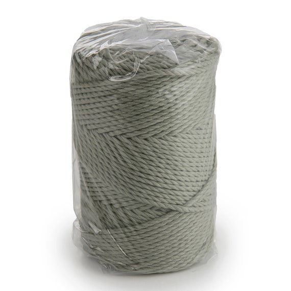 SAGE GREEN Macrame Cord 3mm Cotton Rope 280m Cotton String 3-ply Twisted  Spools Craft Yarn, Macrame Supplies, 100% Cotton Macrame Cord 