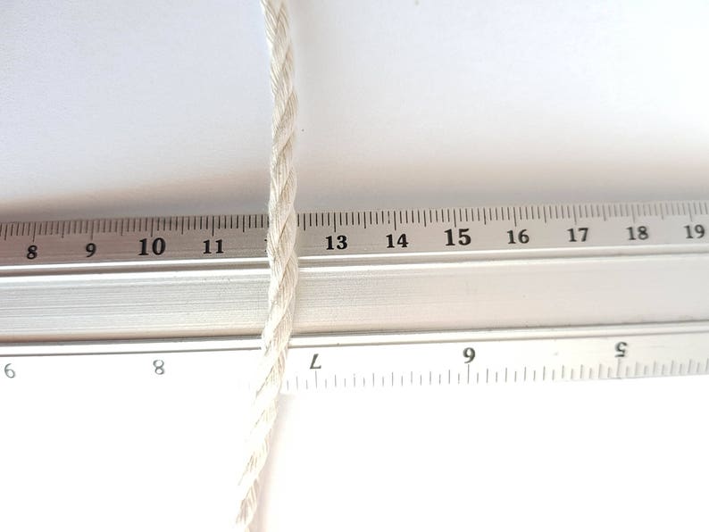 Macrame cord 4mm cotton rope. 3 kg twisted cotton rope. About 520 m macrame rope cotton. Cotton cord macrame, beige macrame rope, off white image 5