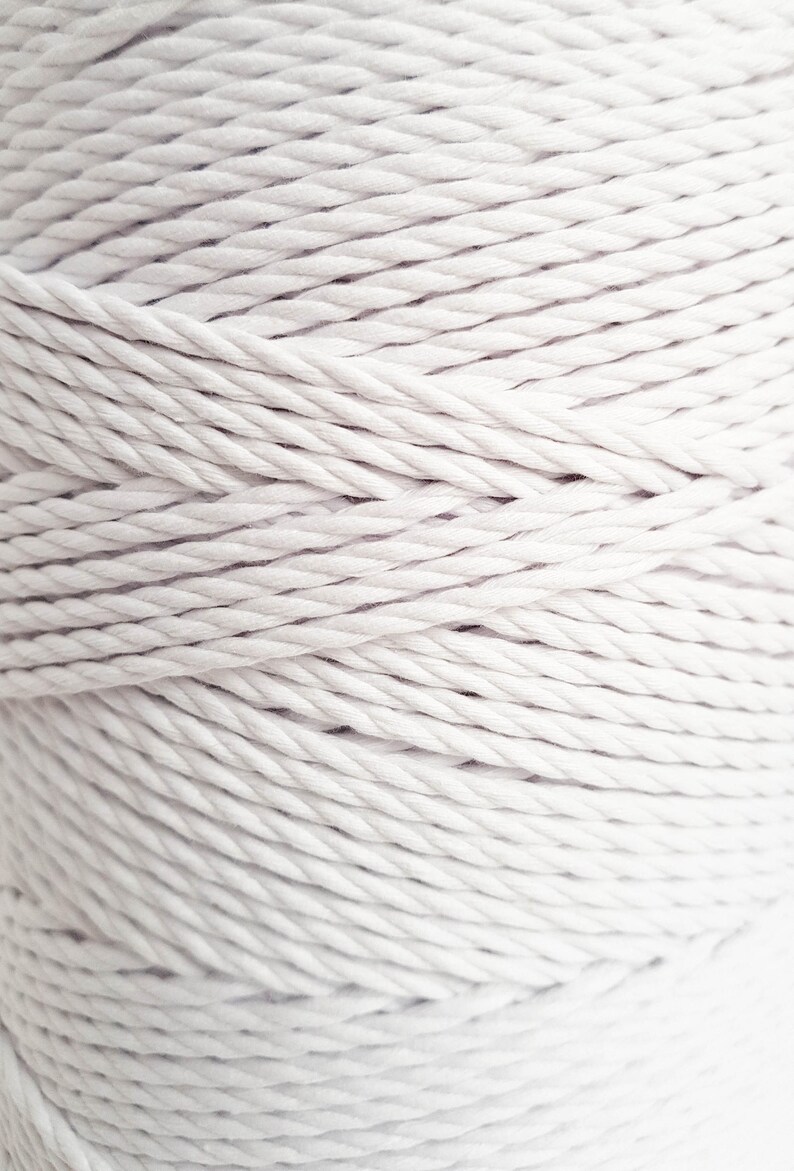 3mm twisted cotton cord 300m Cotton Macrame cord macrame | Etsy
