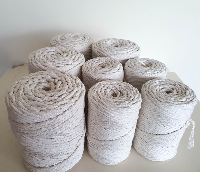 Bulk Macrame Cotton Cord 3mm X 560m/ 4mm X 360m/ 5mm X 240m Etsy UK