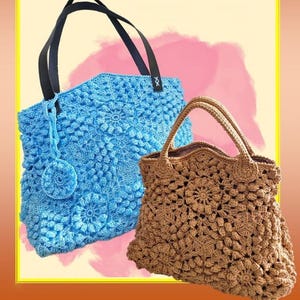 Crochet Pattern Handbag | DIY Crochet Purse Tutorial | Easy Crochet Bag PDF | Modern Handmade Tote Pattern Instant Download