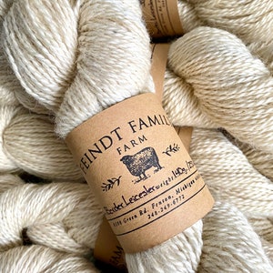 100% American Border Leicester Yarn - Medium / Kammgarn Gewicht: Millspun, ethisch aufgezogene, Michail Wolle