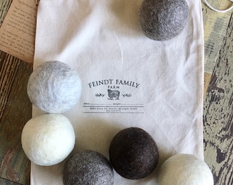 FAMILY PACK- 100% Border Lester Wool Dryer Balls XL 2oz balls