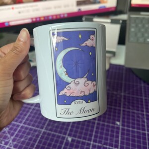 The Moon Tarot card Mug