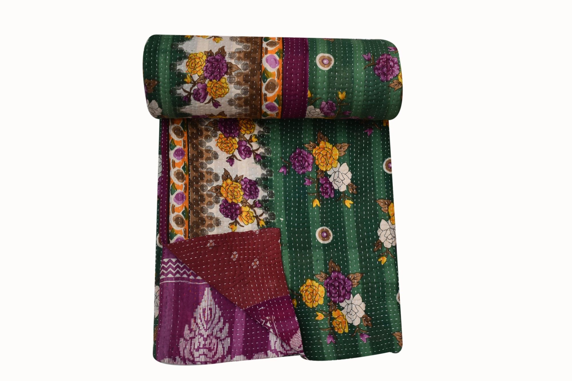 Handmade Vintage Kantha Quilt Twin size throw Indian Quilt Home Decor Sofa cover Sari blanket Kantha quilt Handmade Vintage Kantha Quilt Twin size throw Indian Quilt Home Decor Sofa cover Sari blanket Kantha quilt