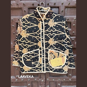 Handmade Vintage Kantha Jacket - Boho Hippie Women&#39;s Coat from Kantha Blanket,Patchwork kantha jacket Cotton kantha coat