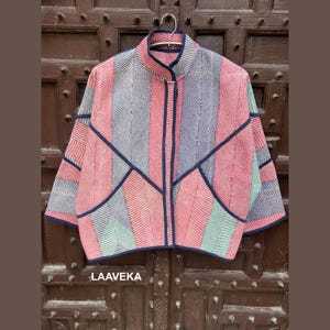 Exclusive Collection indigo Handmade Vintage Kantha Jacket - Ethnic bohemian  Designer Boho Hippie Coat ,quilted patchwork kantha jacket