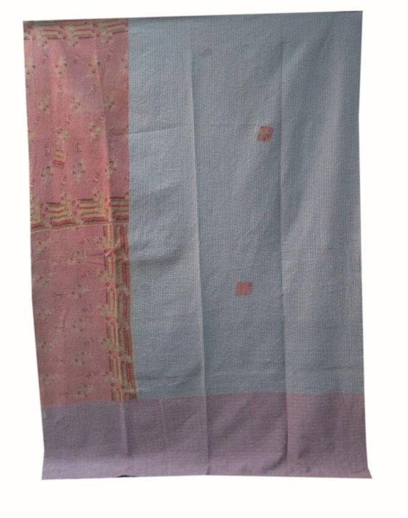 Handmade Cotton Vintage Kantha Quilt,bohemian Kantha Quilt