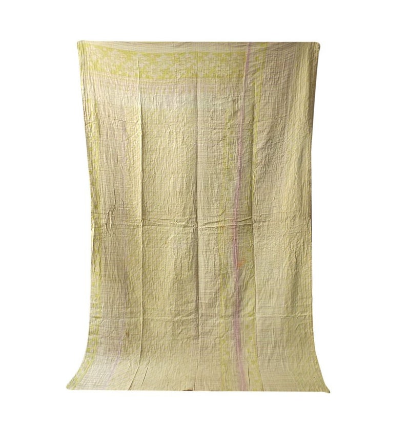 Handmade Cotton Vintage Kantha Quilt,bohemian Kantha Quilt