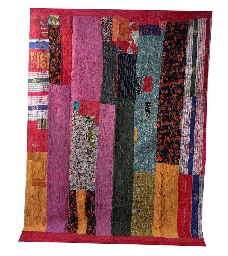 kantha Quilts-vintage kantha quilt-Handmade kantha quilts-bohemian kantha quilt