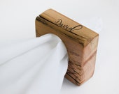 1 Sample engraved wooden napkin ring, rustic napkin rings, wood place cards, wedding napkin rings, reclaimed wood napkin ring, wedding favor