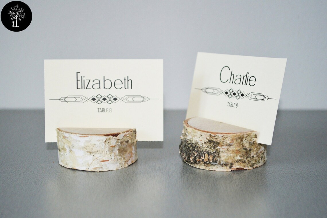 10 PIECES Wedding Place Card Holder Rustic Wedding Decor Etsy