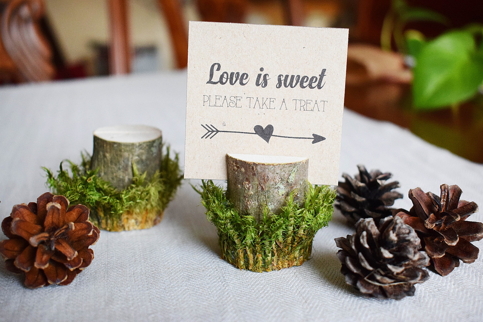 20 PIECES Place Card Holder. Rustic Wedding Decor Name Etsy