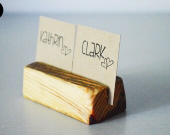30 PIECES - Wedding card holder - rustic wedding decor - name card holder - wooden card holder - table place card holder - eco friendly