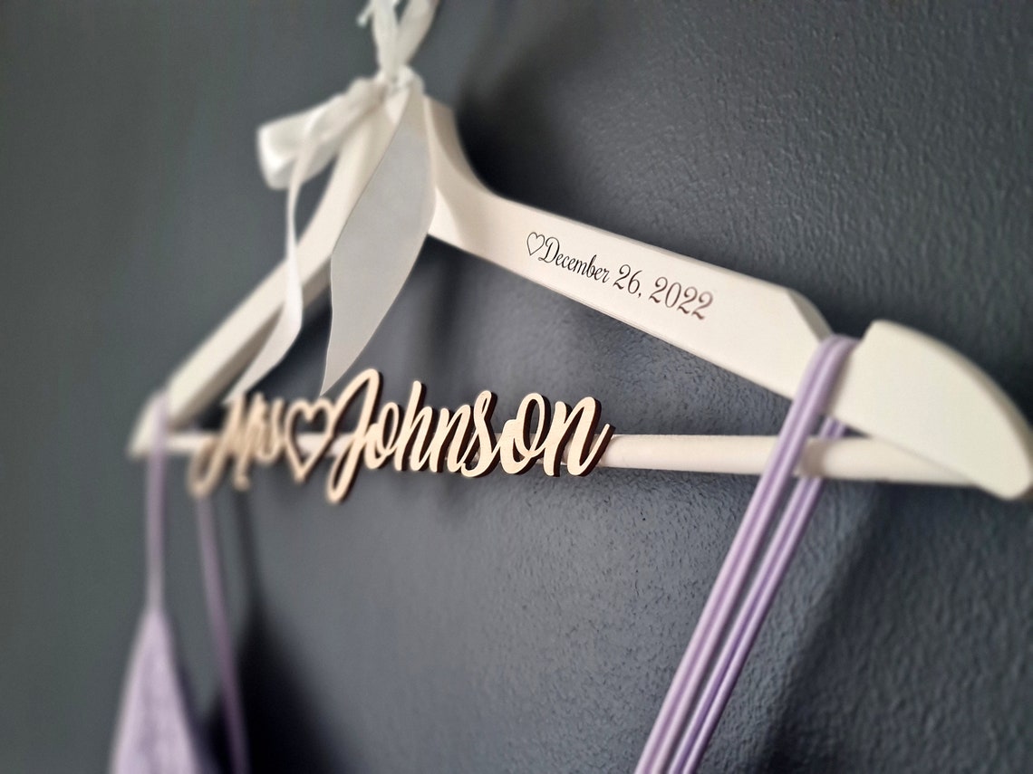 Personalized Bride Hanger Bridal Dress Hanger Custom Wedding - Etsy