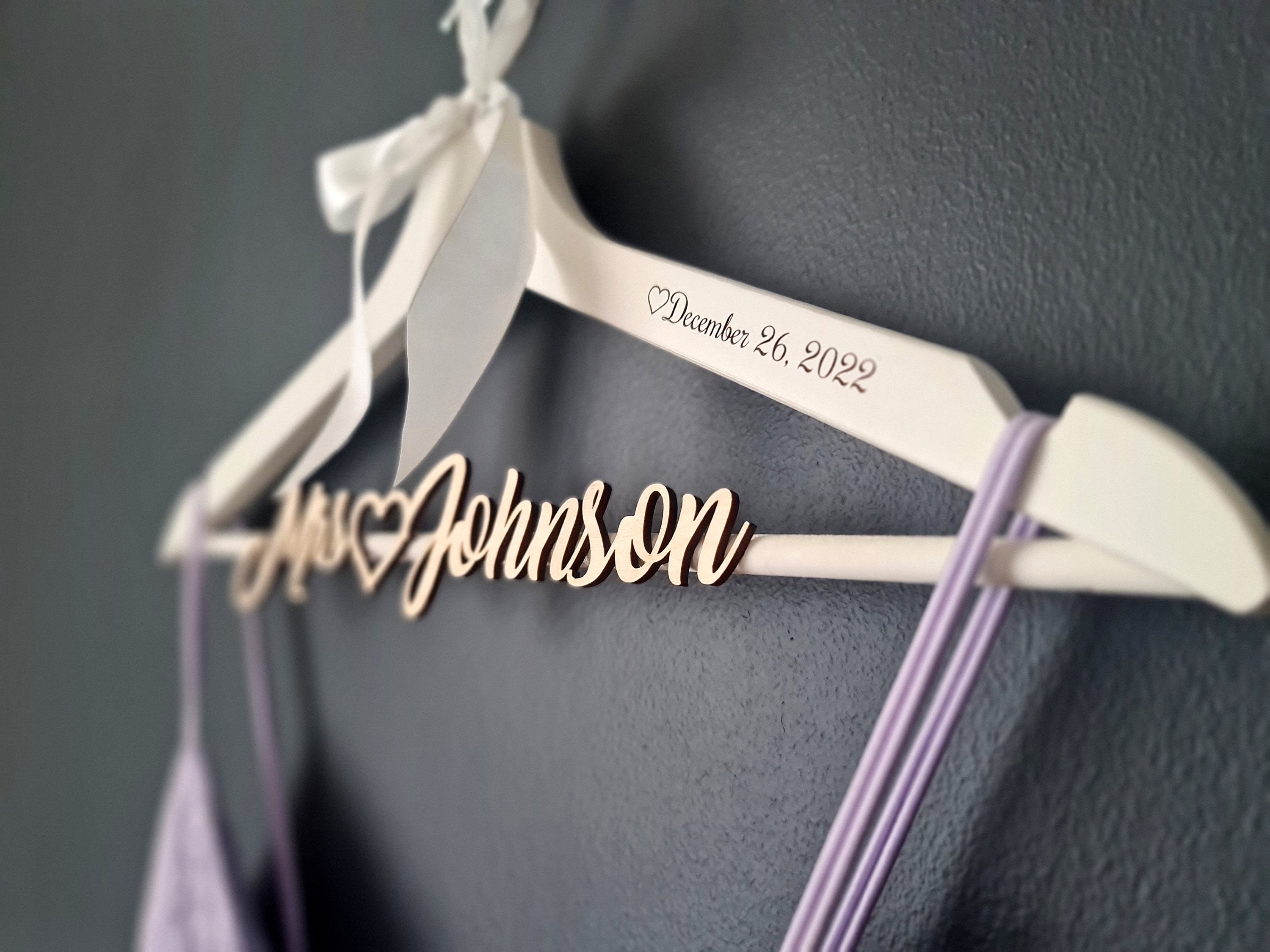 Personalized Bride Hanger Bridal Dress Hanger Custom Wedding Etsy