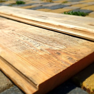 Set of 2 rustic wooden planks, reclaimed wood, raw wood with bark, wooden board, wood diy project, wooden material, wood plank with bark