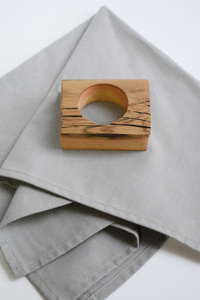 1 Sample Engraved Wooden Napkin Ring Rustic Napkin Rings Etsy