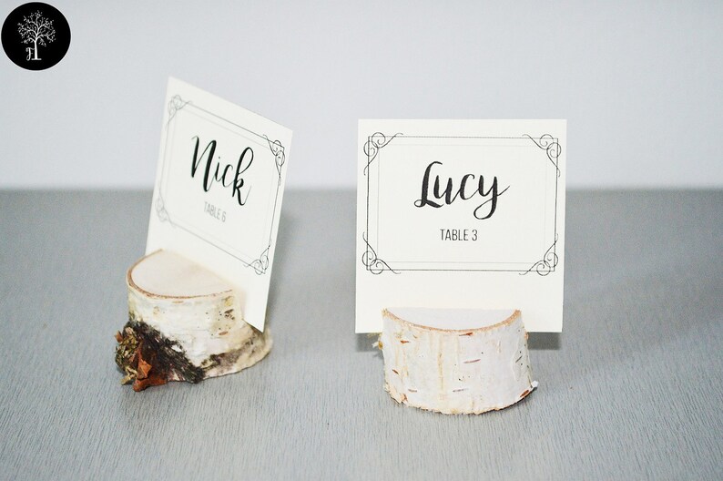 120 PIECES Wedding Name Card Holder Rustic Wedding Decor Etsy