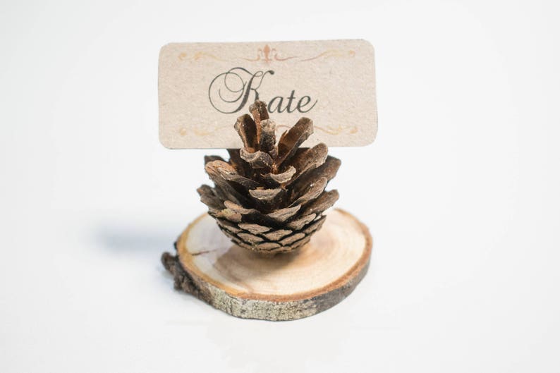 50 PIECES Pine Cone Holder Place Card Holder Fall Wedding Etsy