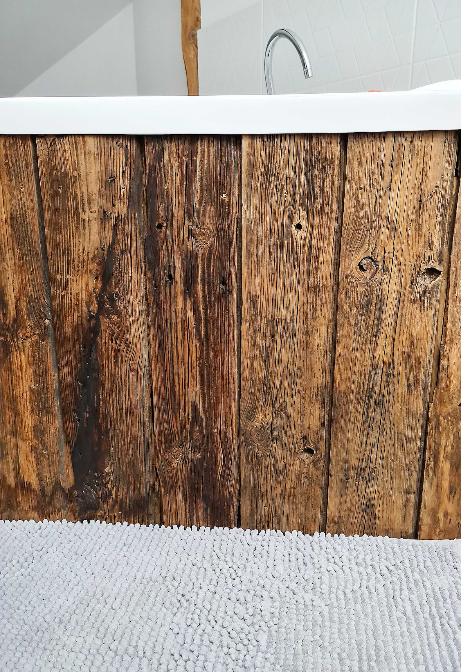 Set of 2 rustic wooden planks reclaimed wood raw wood with | Etsy