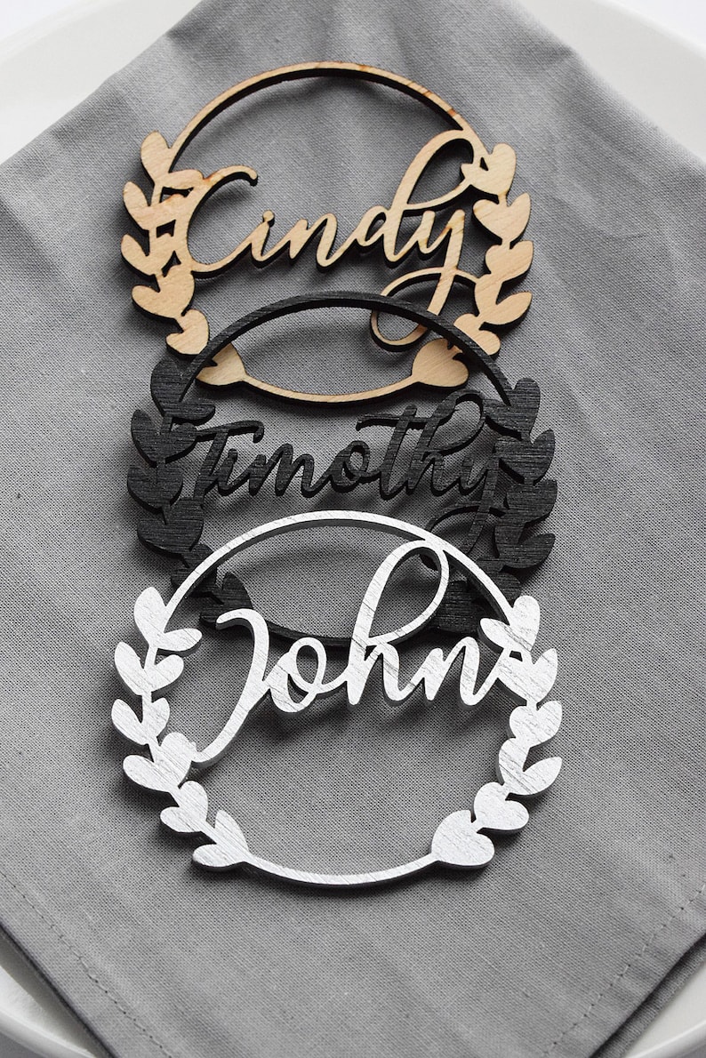 Wedding Name Cards. Laser Cut Names Event Place Card Laser Etsy