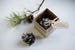 Pine cone fire starters, fireplace starter, rustic wedding favour, Eco friendly, Christmas decor idea, pine cone in wax, boho wedding decor 