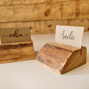 Tarjetero de boda rústico. Tarjetero para poner en la mesa. Tarjetero de madera. Tarjetero natural de invitados. decoración de la boda