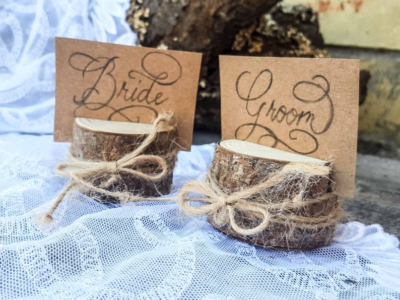 70 PIECES Wedding name card holder rustic wedding decor Etsy