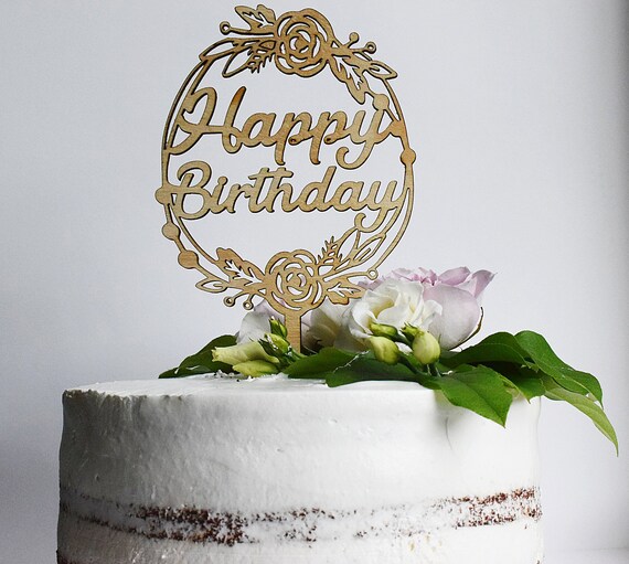 Personalised Birthday Cake Topper Anniversary Cake Topper | Etsy