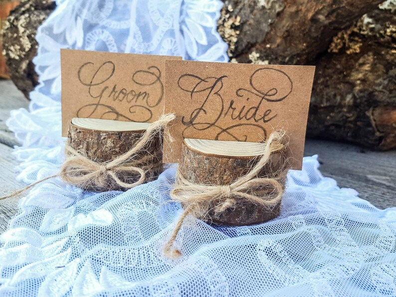 70 PIECES Wedding name card holder rustic wedding decor Etsy