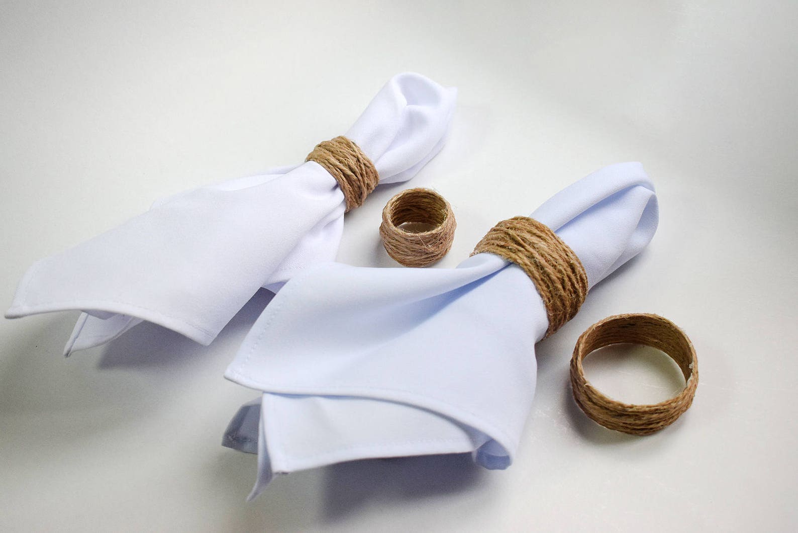 10 Jute Napkin Rings Rustic Napkin Rings Twine Napkin Rings Etsy