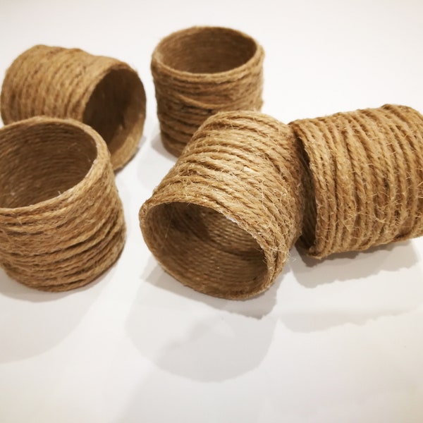 Jute napkin ring 1 sample, rustic napkin rings, twine napkin rings, handmade napkin rings, jute serviette rings, burlap napkin ring