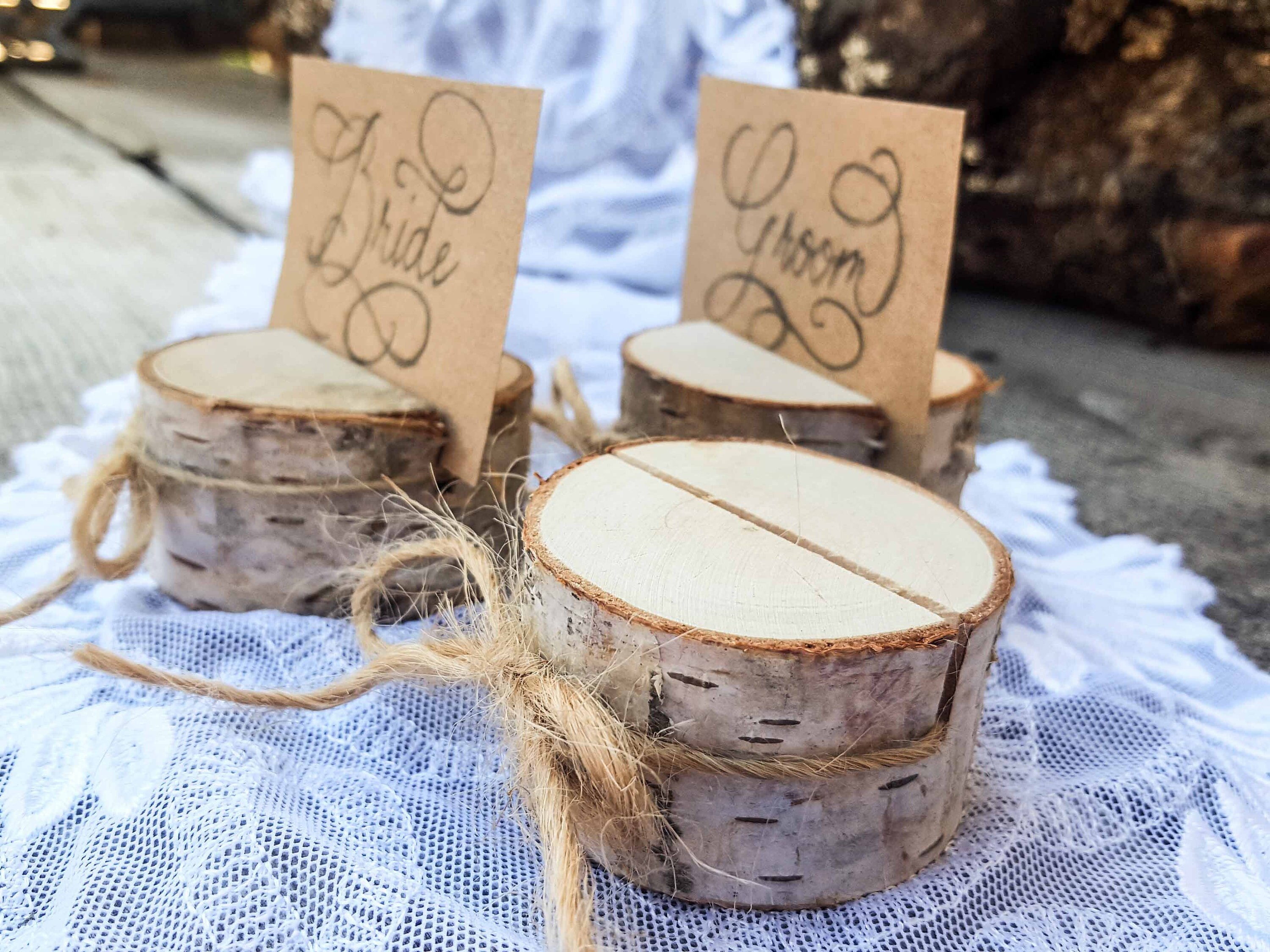 80 PIECES Wedding Name Card Holder Rustic Wedding Decor Etsy UK