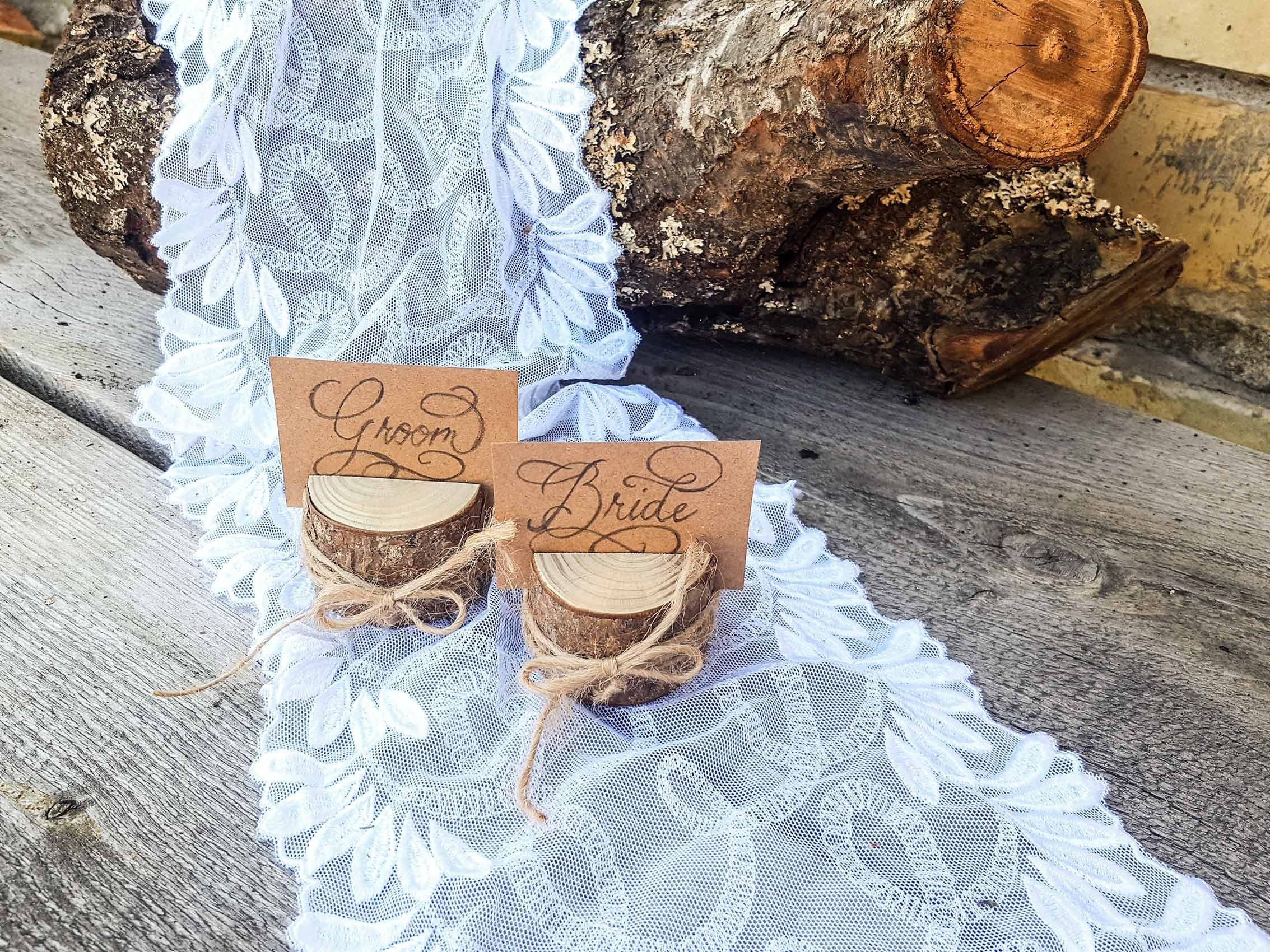 70 PIECES Wedding Name Card Holder Rustic Wedding Decor Etsy