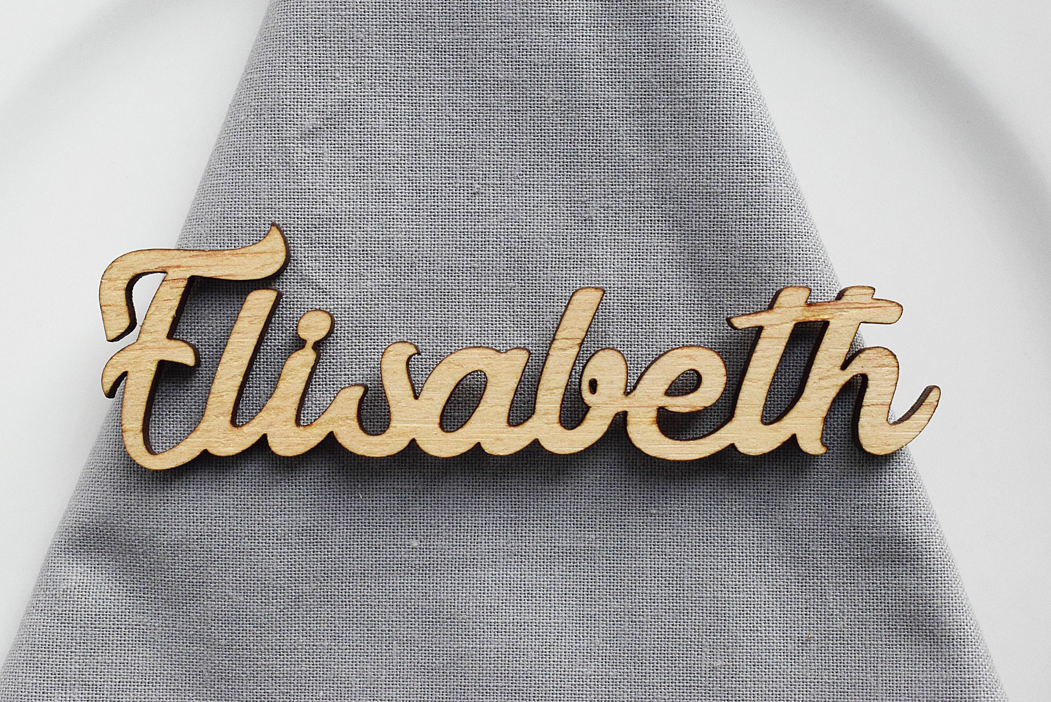 Wood Laser Cut Names laser cut custom wedding place cards Etsy