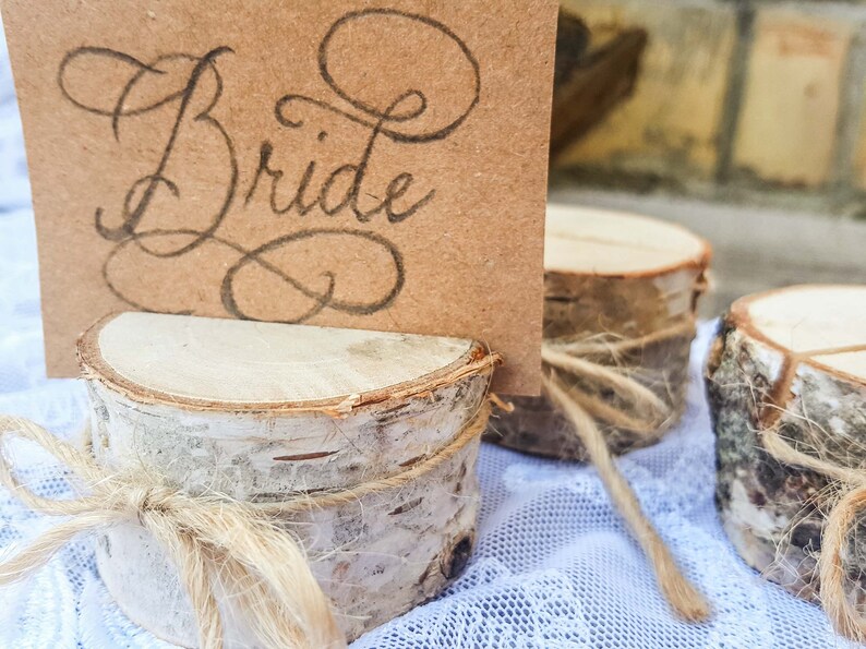 80 PIECES Wedding name card holder rustic wedding decor Etsy