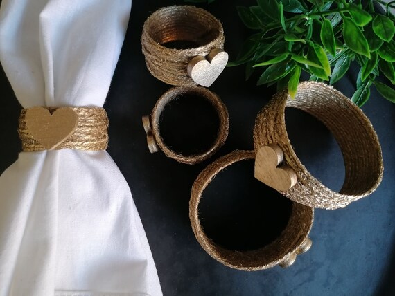 Rustic sale napkin rings