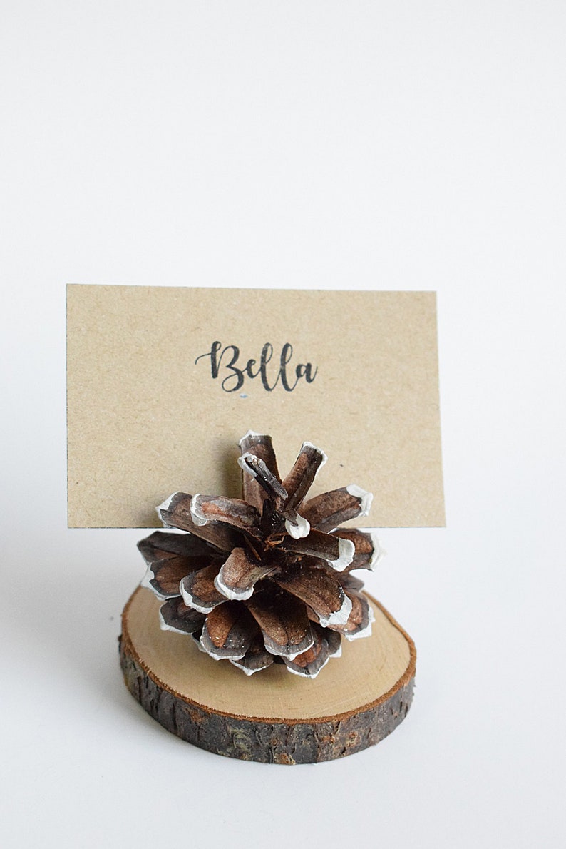 12 PIECES Wedding Name Card Holder Rustic Wedding Decor Etsy