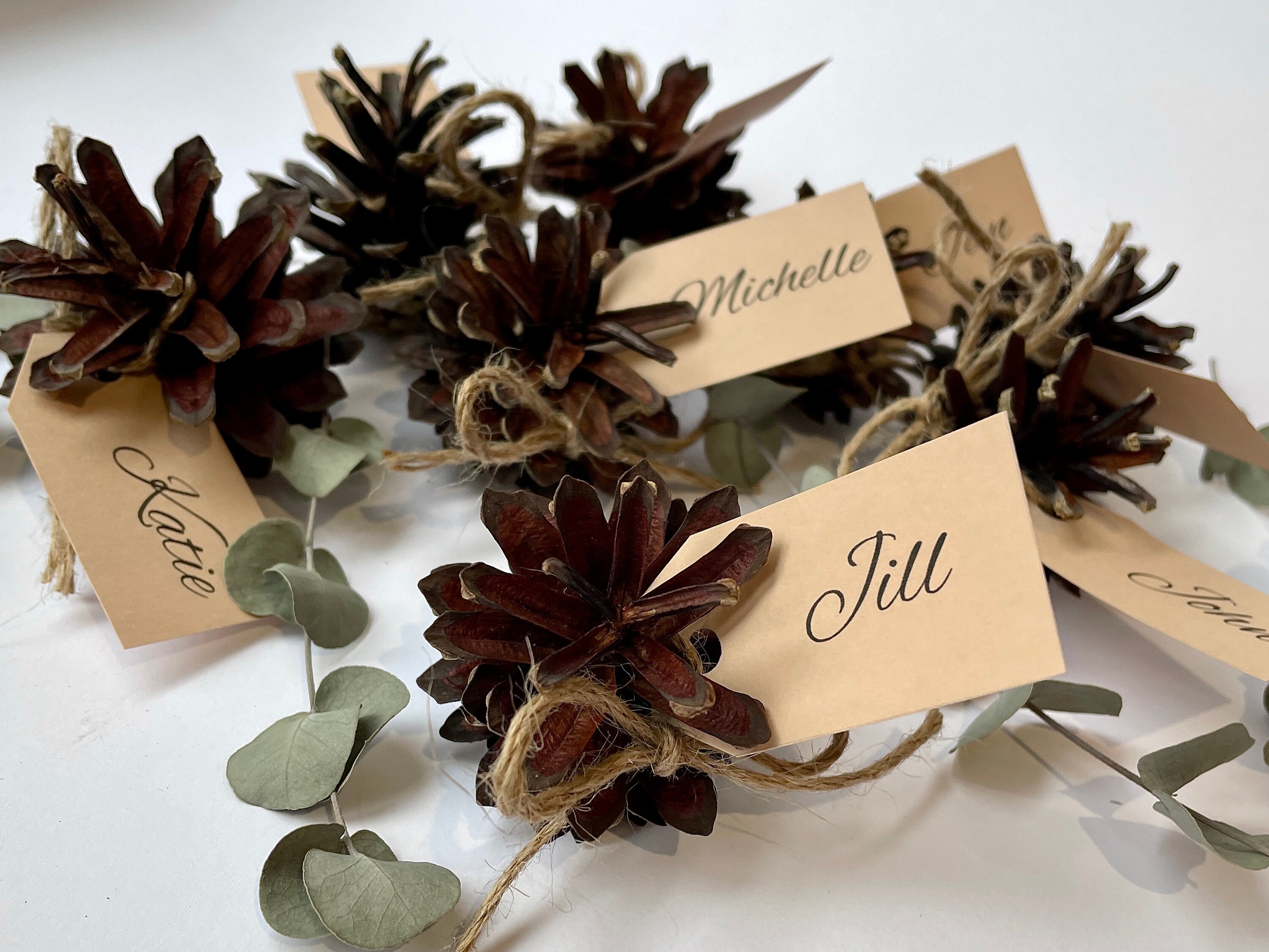 20 PIECES Wedding Name Card Holder Rustic Wedding Decor Etsy