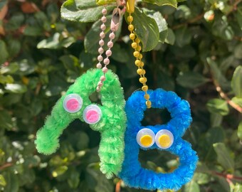 Custom Keychain | Initial Keychain | Letter Keychain | customizable keychain | kawaii Keychain | custom brooch | letter keychain